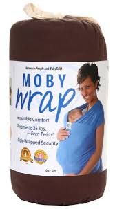 Moby Wrap Original 100 Cotton Baby Carrier Chocolate