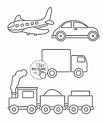 Free printable colouring sheets of cars, planes, trains, ships and rockets for kindergarten. Simple Coloring Pages Of Transportation For Toddlers Coloring Pages Printables Free Wuppsy Easy Coloring Pages Cars Coloring Pages Printable Coloring Pages