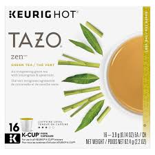 tazo zen tea keurig k cup pods 16ct