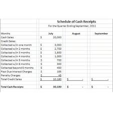 Sample Schedule Of Cash Receipts Understanding Its Use And