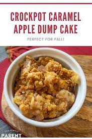 Caramel Apple Dump Cake Crockpot gambar png