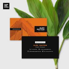 Duotone Business Card Template Free Download Age Themes