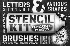 Check spelling or type a new query. Free Stencil Kit Procreate Brushes Design Cuts
