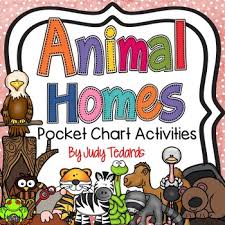 Animal Homes Song And Pocket Chart Activities