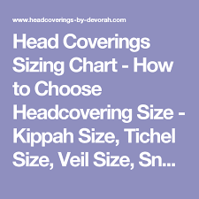Head Coverings Sizing Chart How To Choose Headcovering