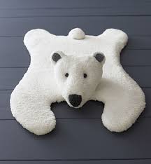35 l ours polaire tapis polar bear rug