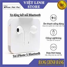 Tai nghe iPhone chính hãng Apple, Bluetooth, có mic cổng lightning - iPhone  7/8/7 Plus/8 Plus/X - Việt Linh Store - Tai nghe có dây nhét tai