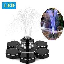 Solar Fountain Pump With Led Lights