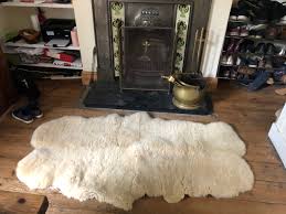 refreshing repairing a sheepskin rug