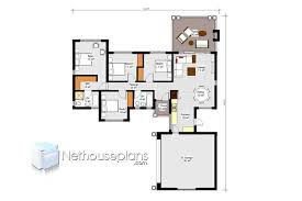 A single garage door opens to get you room for two vehicles inside. Four Bedroom House Plans Drawing For Sale 189sqm Nethouseplansnethouseplans