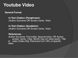 APA Intext Citations   YouTube APA Style Blog in text citation youtube video apa