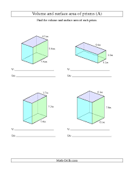 Showing 8 worksheets for surface area of rectangular and triangular prism. Pin By Jennifer Carr On New Math Worksheet Announcements Area Worksheets Volume Worksheets Rectangular Prism