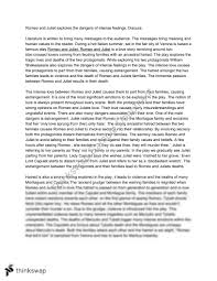 romeo and juliet english essay year vce english thinkswap romeo and juliet english essay