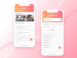 The design is minimal and clean, incorporating aspects of both ios and material design. Event Mobile App Ui Design Uplabs