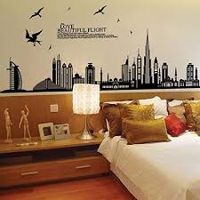 Dubai City Bulding Large Wall Decal Waterproof Adhesive Wall Sticker Home  Decor : Buy Online at Best Price in KSA - Souq is now Amazon.sa: DIY & Tools gambar png