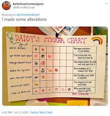 Moms Over The Top Chore Chart For Dad Sparks Debate Over