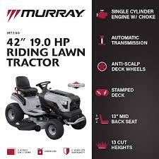 murray mt200 42 in 19 0 hp 540cc