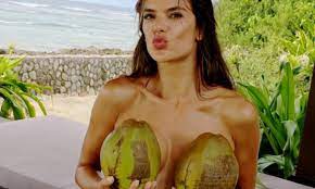 Alessandra Ambrosio poses topless with coconuts for Instagram photo | Daily  Mail Online