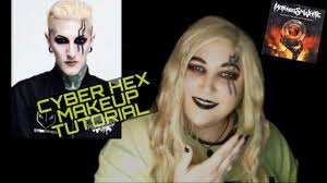cyber hex inspired makeup tutorial