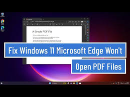 microsoft edge won t open pdf files