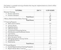 Corporate Training Plan Template Tchcol Co