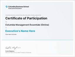 Columbia Online Certificates gambar png