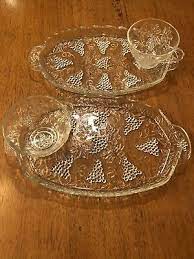 2 Vintage Anchor Hocking Clear Glass