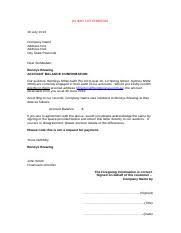 debtor s audit circularisation letter