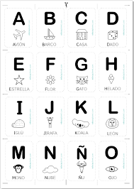 tarjetas abecedario aprender a leer