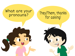 One person thanking another for asking for their preferred pronouns