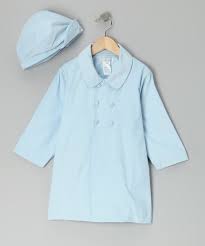 Petit Ami Blue Corduroy Coat Hat Toddler