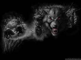 Black And White Angry WereWolfs With ...