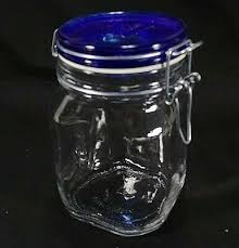 fido italy cobalt blue glass jar 1 l