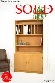 Oak Wall Unit With Record Storage