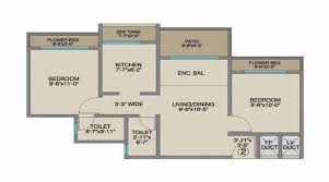 2 bhk 2t 750 sqft carpet sqft apartment