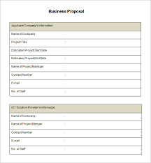 Free Business Proposal Template Download Magdalene Project Org