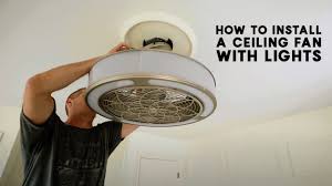 install a ceiling fan with lights