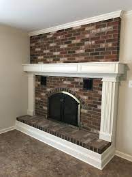 brick fireplace trim
