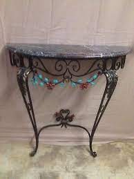 Vintage Decorative Wrought Iron Granite