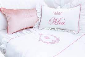 pillow crown with name luxury bedding