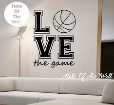 Basketball Wall Decal Love The Game