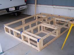 build a platform bed frame with storage