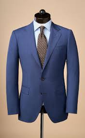 angelico heather blue suit for men