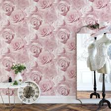 muriva bella soft pink wallpaper flower