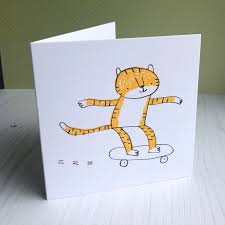 The tiger card is currently used for the young cafeteria (with a valid meal plan), printing and copying in the library and. Skateboarding Tiger Card Screen Printed And B Folksy