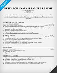 Analyst Cv Sample Free Resume Templates Professional Cv