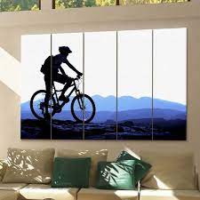 Mountain Biking Wall Art Canvas