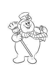 Frosty the snowman colouring pages. Frosty The Snowman Coloring Pages Free Printable Frosty The Snowman Coloring Pages