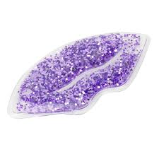 mauve hot cold compress lips ice pack