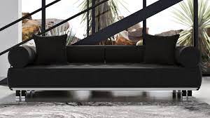 carrera sofa black velvet
